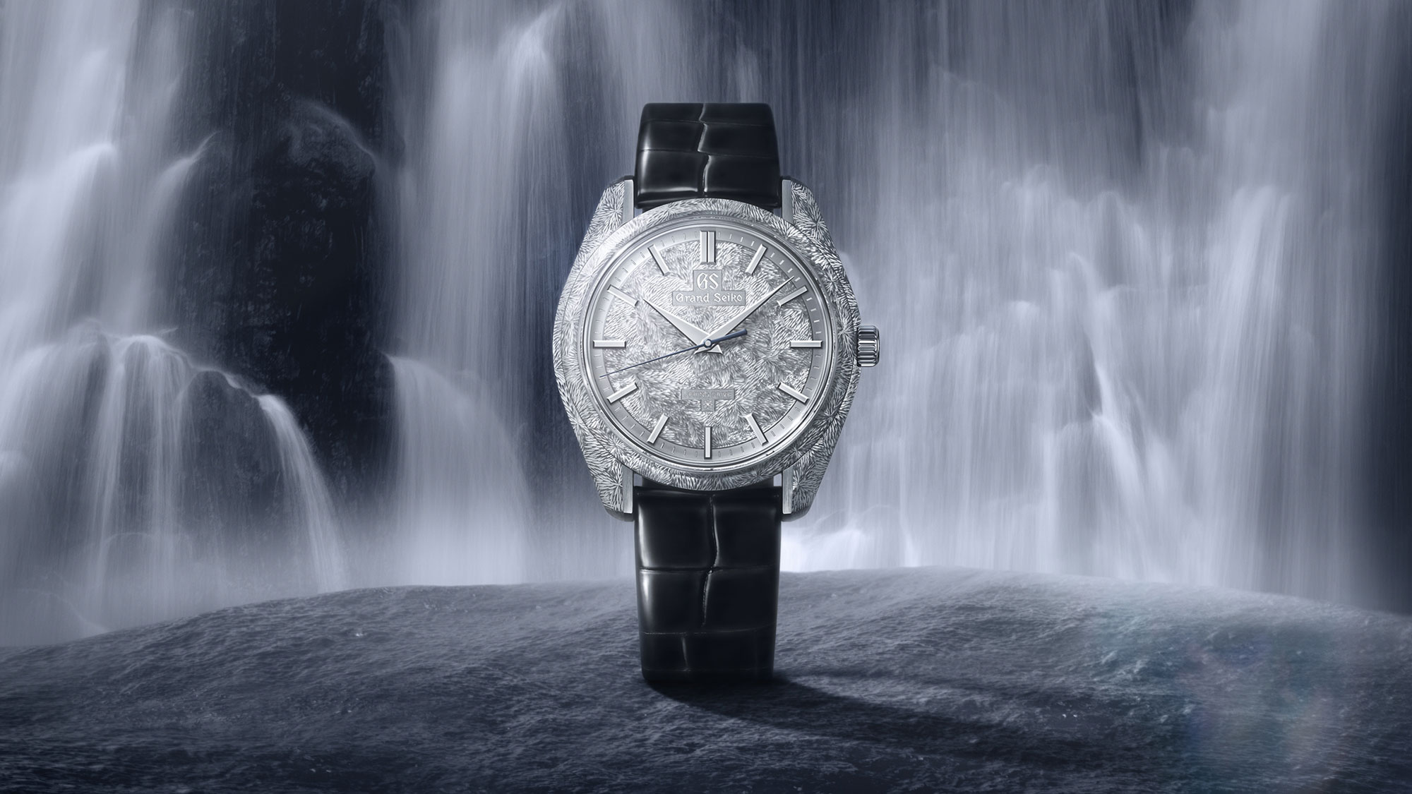 Grand Seiko Masterpiece Hand-engraved Manual-winding Spring Drive Mystic Waterfall SBGZ011 KV