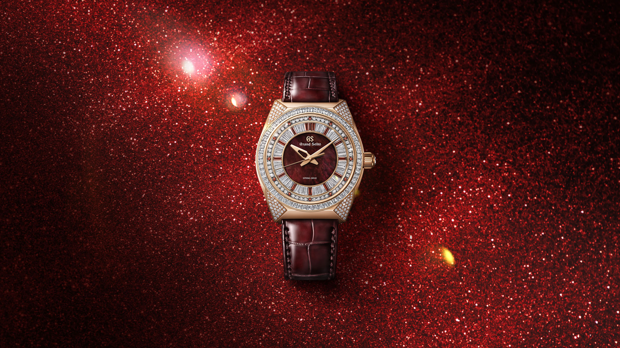 Grand Seiko Masterpiece Spring Drive 8 Day Jewelry Watch Red Lion SBGD228 KV
