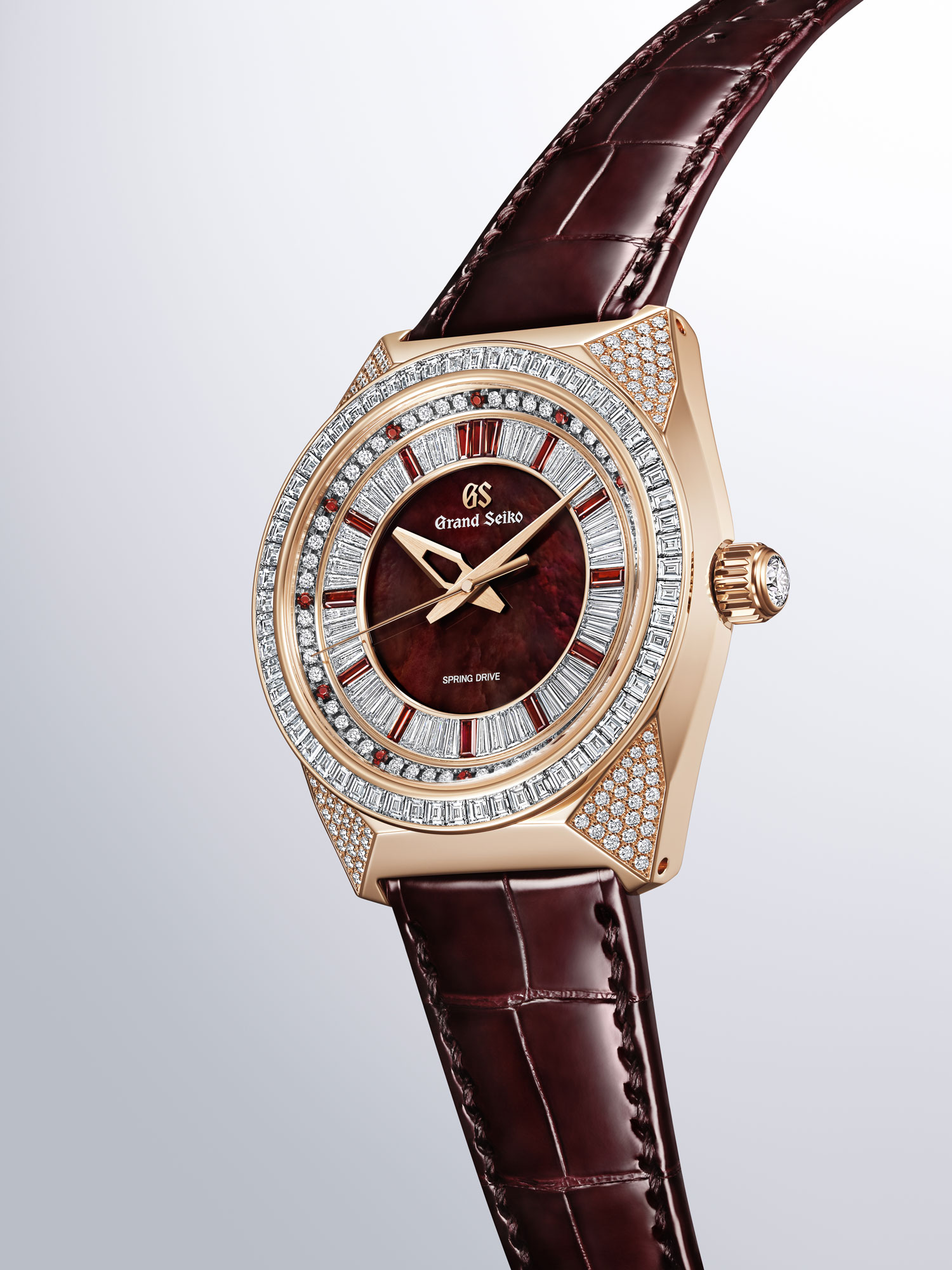 Grand Seiko Masterpiece Spring Drive 8 Day Jewelry Watch Red Lion SBGD228